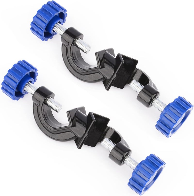 FunChem 2-Pack Adjustable Bosshead Clamp Holder, Heavy Duty Lab Stand Clamp Holder Boss Head Clamp Aluminum Alloy Body Rods up to 21 mm in Dia for Laboratory - Image 1